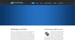 Desktop Screenshot of fileyourbankruptcy.org